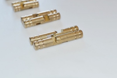 Solid brass barrel hinges (pair)